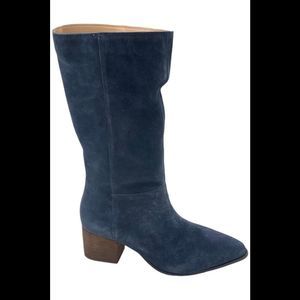 INTENTIONALLY BLANK Leather or Suede Boots Carlos Navy - Medium